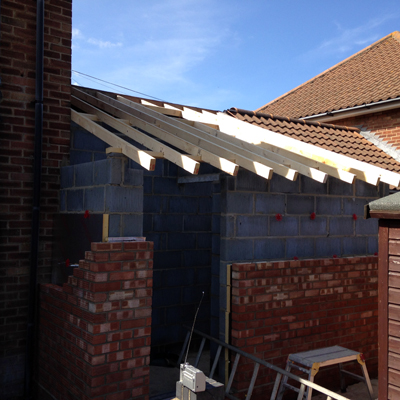 roof and extension